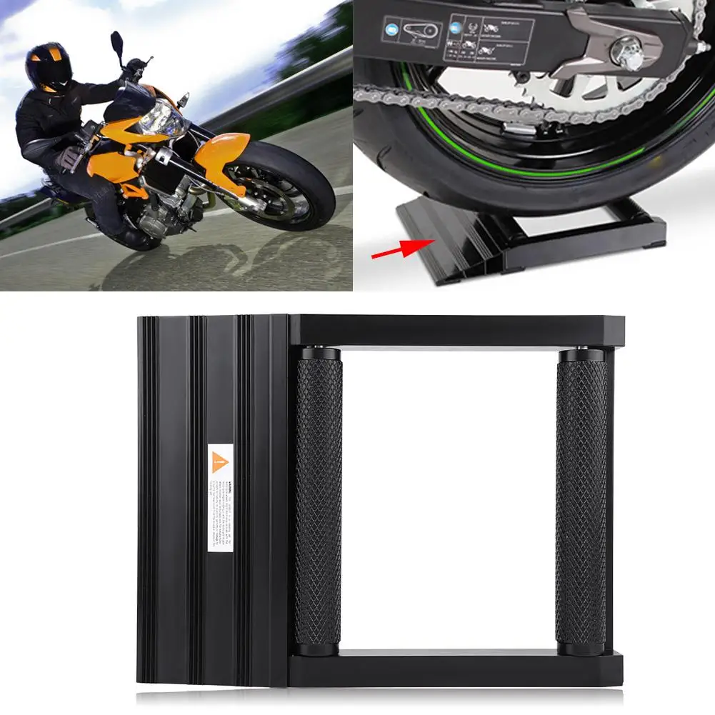 

Oversea Motorcycle Motorbike Tyre Tire Wheel Chain Cleaning Roller Stand Aluminum Wheel roller Rim Stand Bracket