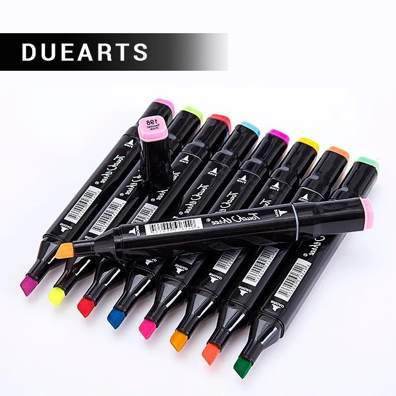 

Hot Multicolor 168 Colors Marker Pen Double-headed Nib painting Art school Horticultural Landscape Design