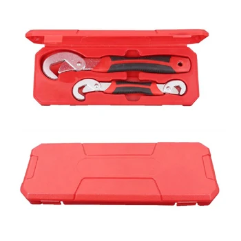 

New 2pcs Multi-Function Universal Wrench Adjustable Grip Wrench Set 9-32mm Ratchet Wrench Spanner Hand Tool