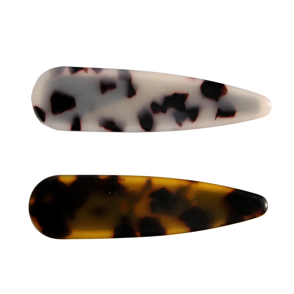 

INS Fashion Acetic Ornament Hairpin For Women Leopard Pattern Hairgrips Water Drop Hair Clips Fringe Headwear Hair Accessories