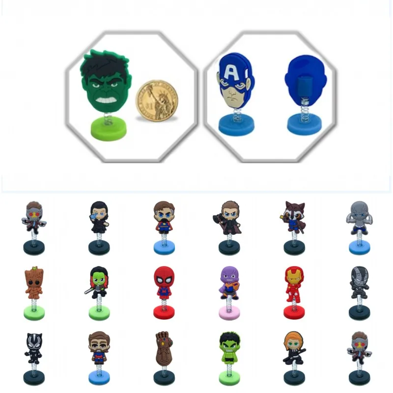 

1pcs Avenger Infinity War Mini Standing Dolls PVC Accessories Home Decoration Cute DIY Spring Toys Kid Gift Party Favors
