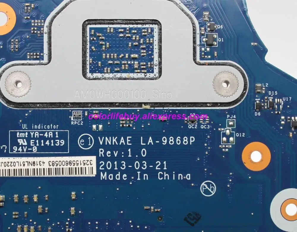 Натуральная K000141350 LA 9868P w A4 5000 CPU на борту материнской платы ноутбука материнская