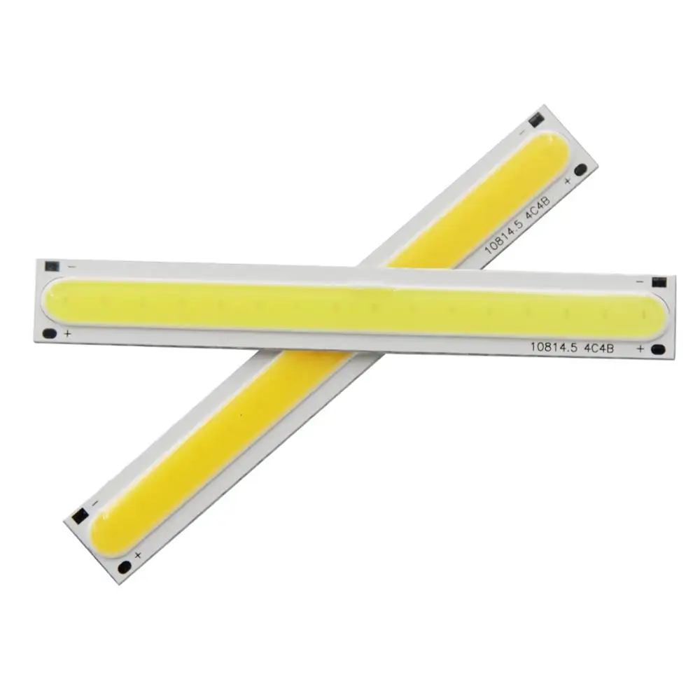 10pcs/Lot 108mm 15mm 5W LED COB Strip module Light Source manufacturer Lamp 12V DC Warm White Bar LED FLIP Chip for DIY lamp