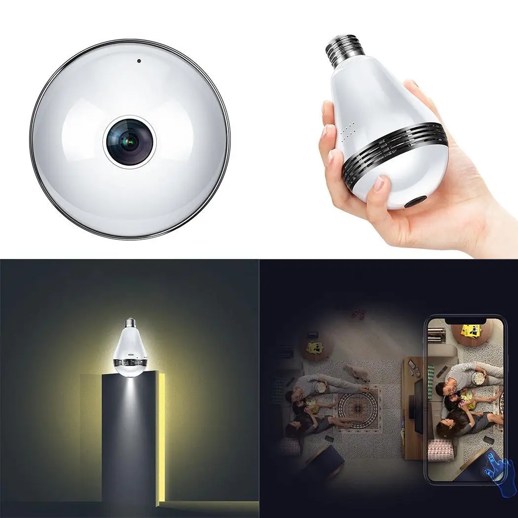 

360 HD WiFi Camera Wireless Intelligent Network Surveillance Manual E27 34 Camera >48dB Home 8-128G TF Card