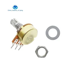 1 шт. WH148 линейный потенциометр 15 мм вал с гайками и шайбами 3pin WH148 B1K B2K B5K B10K B20K B50K B100K B250K B500K B1M