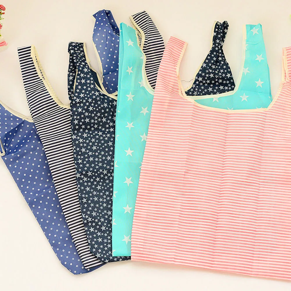 Foldable Eco Reusable Shopping Bag Folding Tote Pouch Recycle Storage Handbags Large-Capacity Home Handy Organization Bag Foldable Eco Reusable Shopping Bag Folding Tote Pouch Recycle Storage Handbags Large-Capacity Home Handy Organization Bag