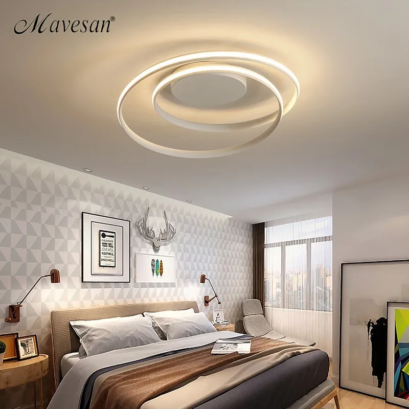  Modern Ceiling Lights LED Lamp For Living Room Bedroom Study Room White black color surface mounted - 33002401777