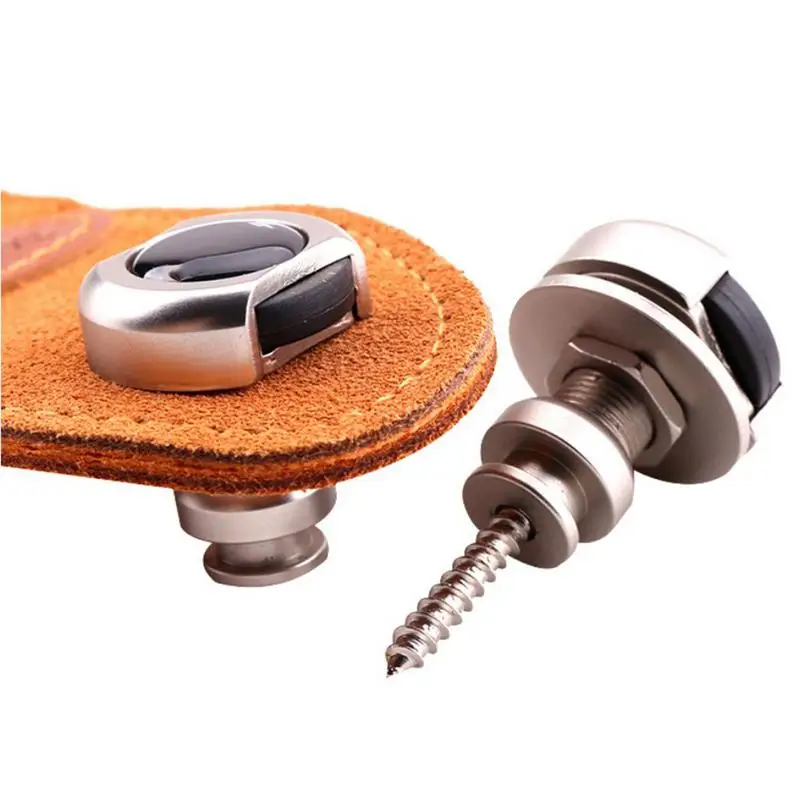 

Hot Sell Guitar Strap Buckle Anti-slip Guitar Strap Lock Button Buckle Nails Safety Strap Buckle