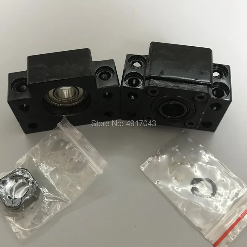 SFU1605 шариковый винт 200 250 300 350 400 500 600 700 800 900 1000 мм + Корпус гайки BK12 BF12 запчасти для