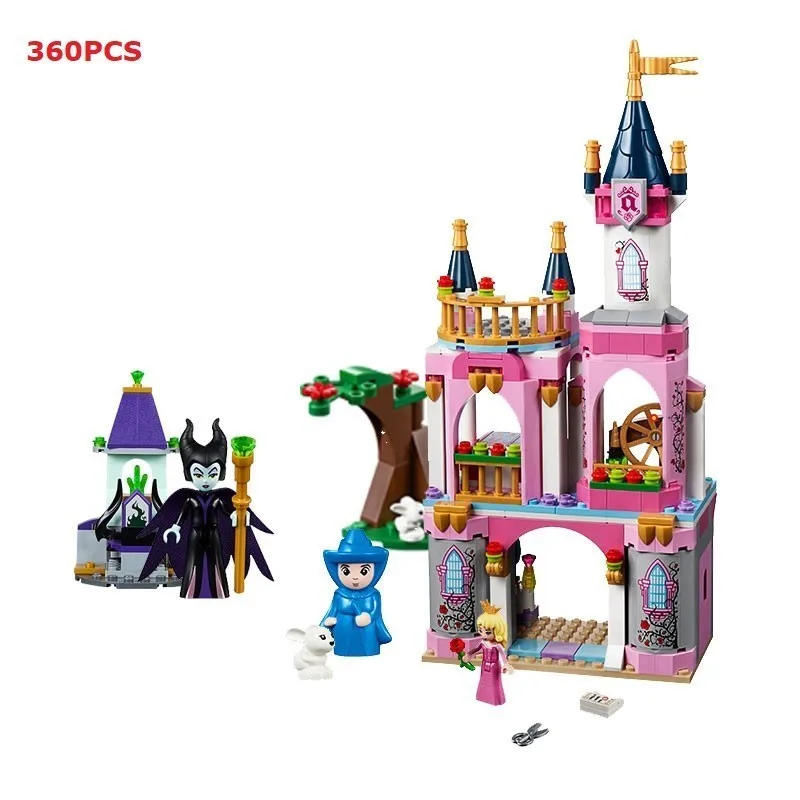 

360PCS Building Blocks Toys Princess Legoing Friends Sleeping Beauty Fairytale Castle Compatible Legoingse Princess Bricks WJ039