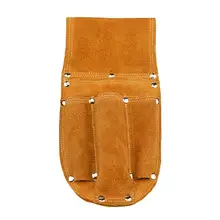 Портативный коровья кожа фруктовый сад режущая сумка кожаный материал 9 дюймов Подрезка растений в садоводстве Ножничные сумки для хранения инструменты