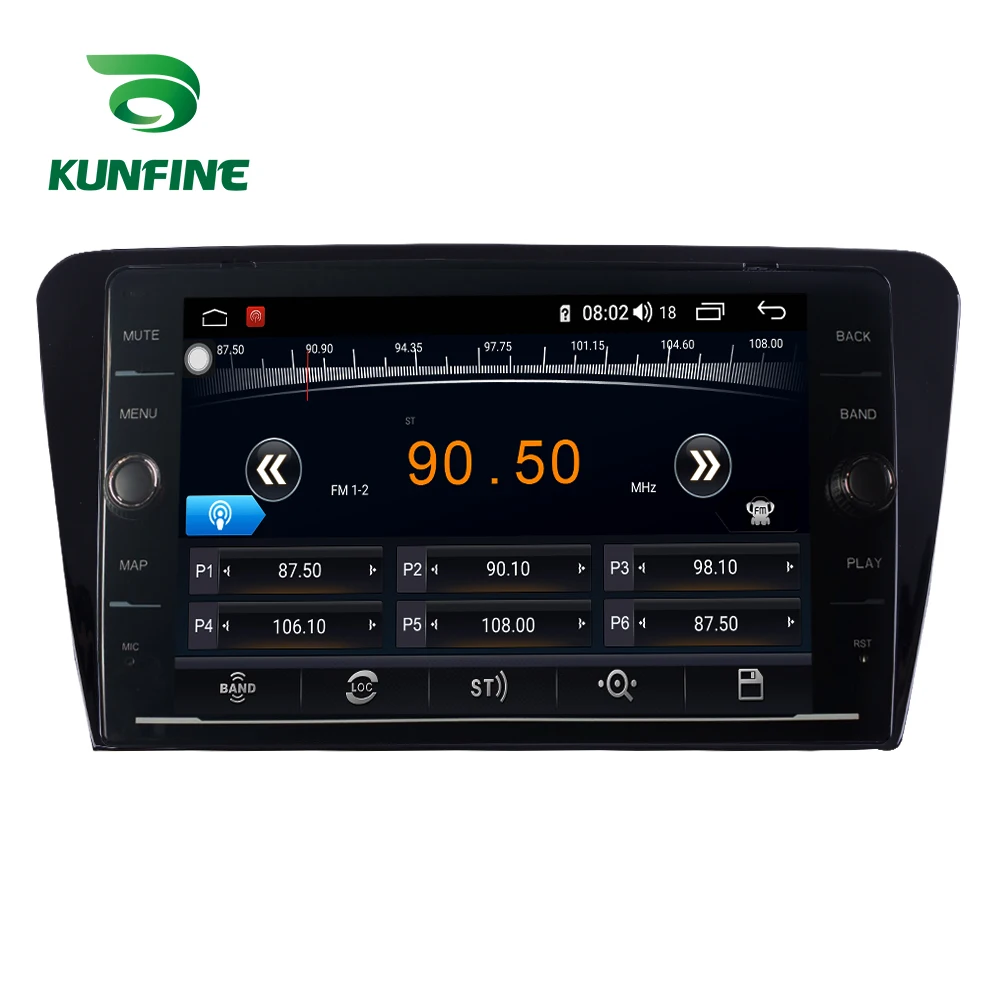 Clearance Octa Core RAM 4GB Android 8.1 Car DVD GPS Navigation Player Deckless Car Stereo for Skoda Octavia 2014 Radio Head Unite Device 3