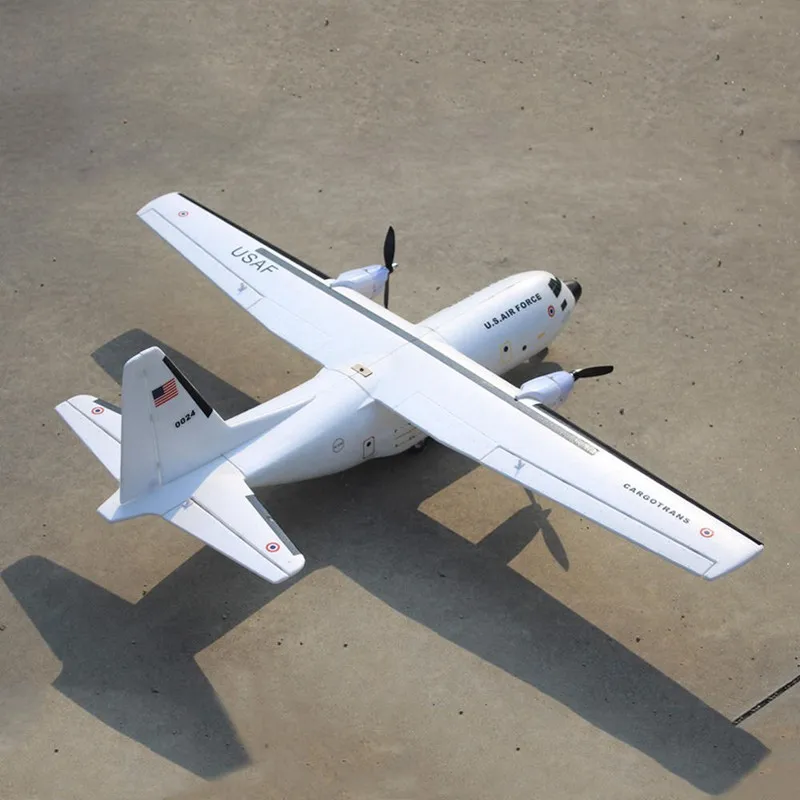 Обновленный C 160 Cargotrans Twin Hercules 1120 мм размах крыльев EPOS Warbird Transport RC набор самолетов