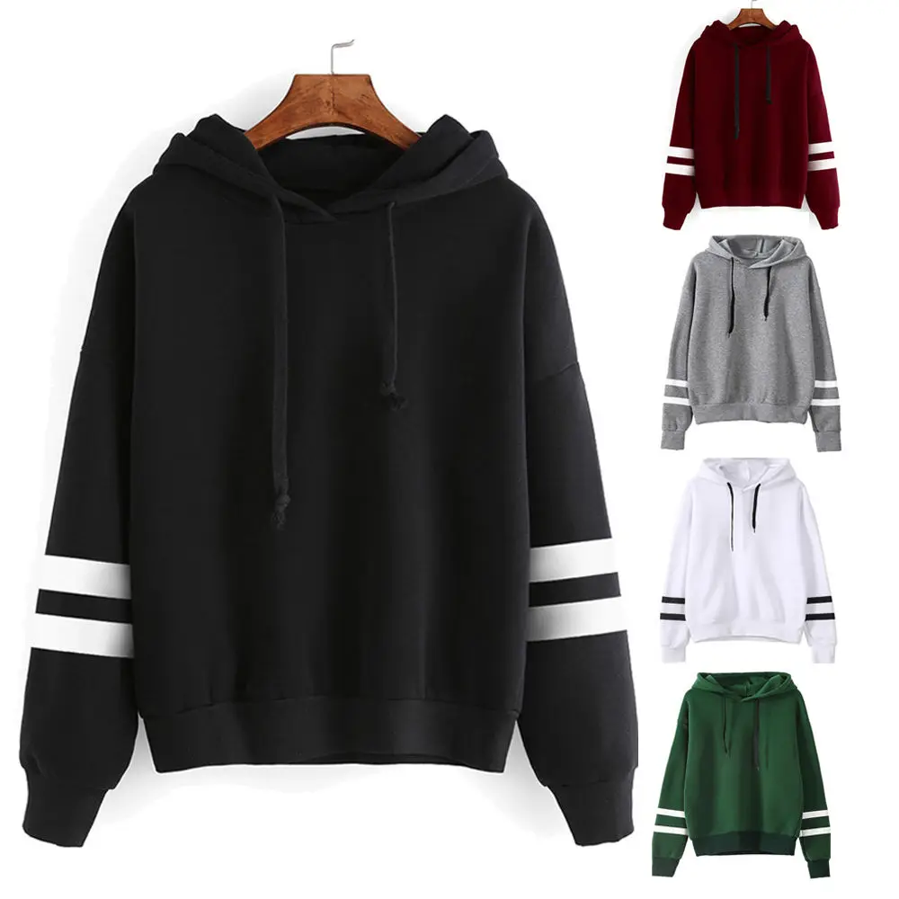 

2018 Spring Autumn Womens Long Sleeve Hooded Sweatshirt Loose Casual Warm Hoodies Sweatshirts 4 Colors Female Jumper Tracksuits