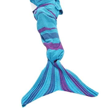 

Mermaid Tail Blankets Multicolor Breathable Maid Tail Blanket Throw Super Soft Textile Blanket