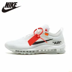 Nike Air Max 97 The Ten Ow Bullet Men Running Shoes New Arriavl Comfortable Breathable Outdoor Sports Sneakers#AJ4585-100 Nike Air Max 97 The Ten Ow Bullet Men Running Shoes New Arriavl Comfortable Breathable Outdoor Sports Sneakers#AJ4585-100
