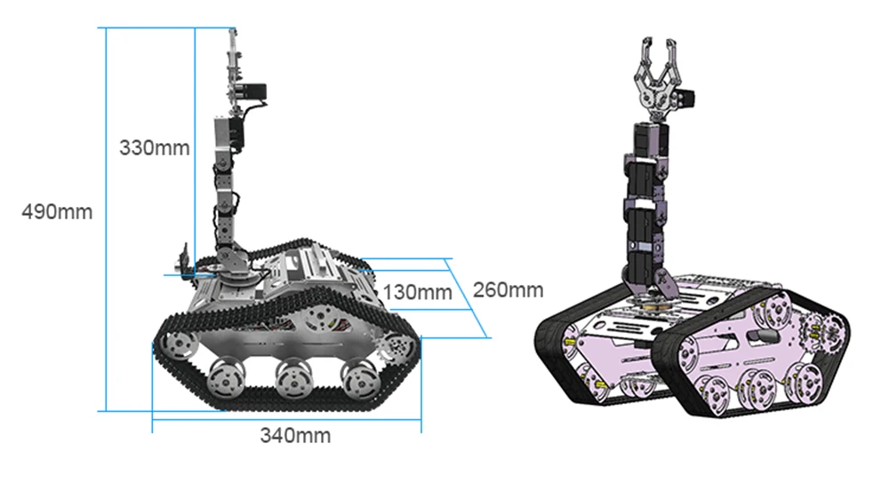 TL-TECH KiBOT-2 6DOF RC робот рука автомобиль PS2 ручка управления Обучающий набор для детей подарок