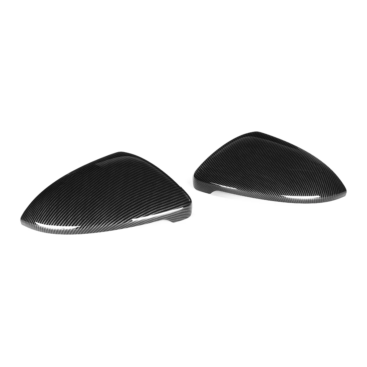 Tanie 2 sztuk ABS kolor włókna węglowego wymiana widok z tyłu osłona na lusterko boczne czapki nadające się do volkswagena dla VW Golf GTI MK7 R