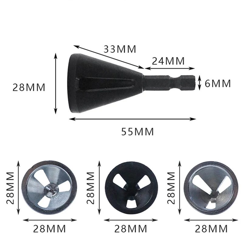 

Triangle/Hexagon Deburring External Chamfer Tool Remove Burr Repairs Tools Metal