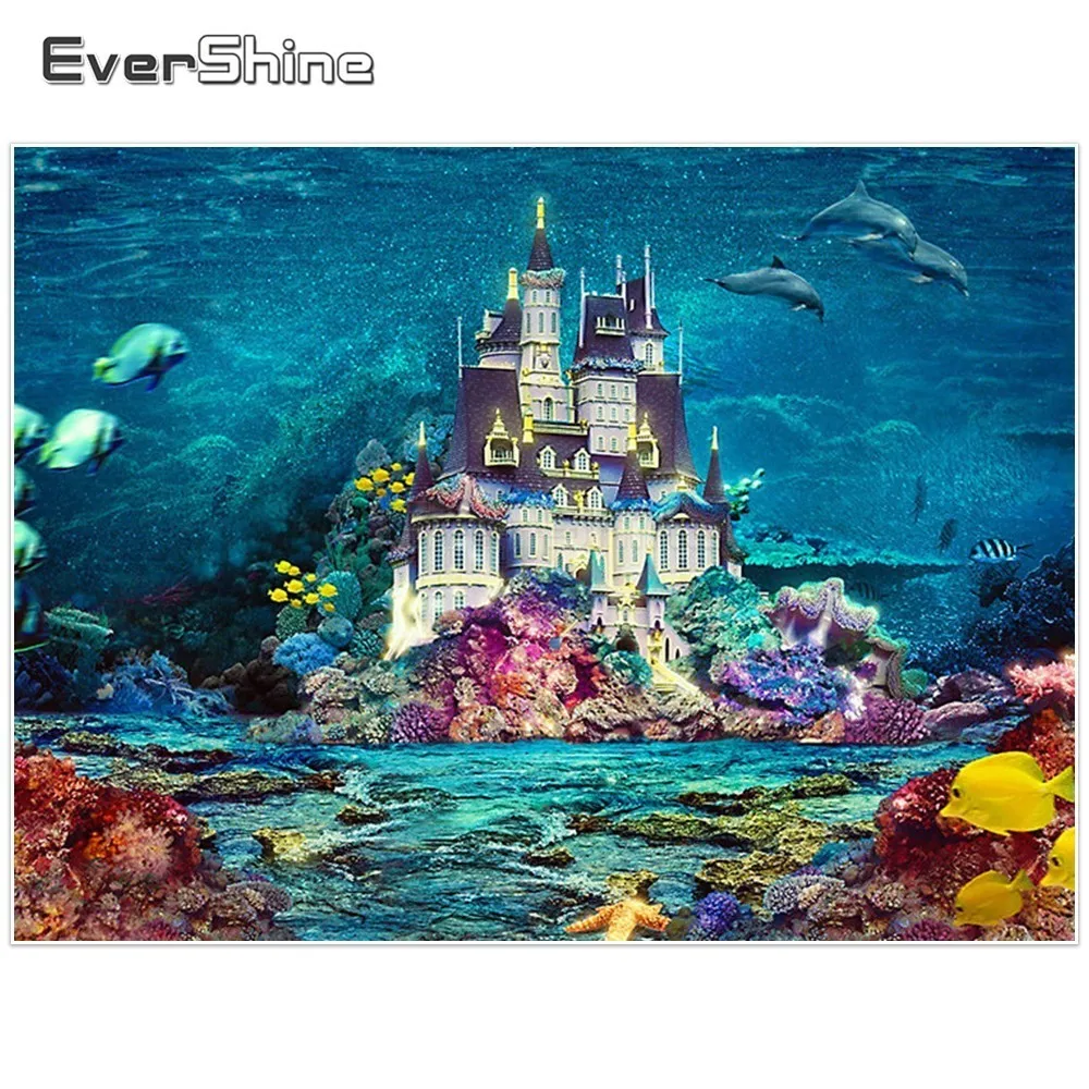 EverShine пейзаж краска с бриллиантом полный квадратный Стразы Алмазная Вышивка