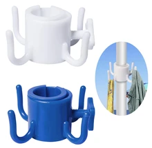 2 Pack Beach Umbrella Hanging Hook 4-prongs Plastic Umbrella Hook Hanging for Towels, Beach Bags, Hats, Clothes, Camera, Sungl