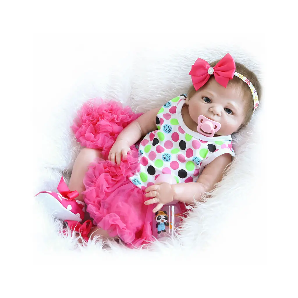 

NPK 55Cm Full Body Reborn Baby Doll Girl Newborn Lifelike Baby-Reborn Princess Dolls Birthday Christmas Gift
