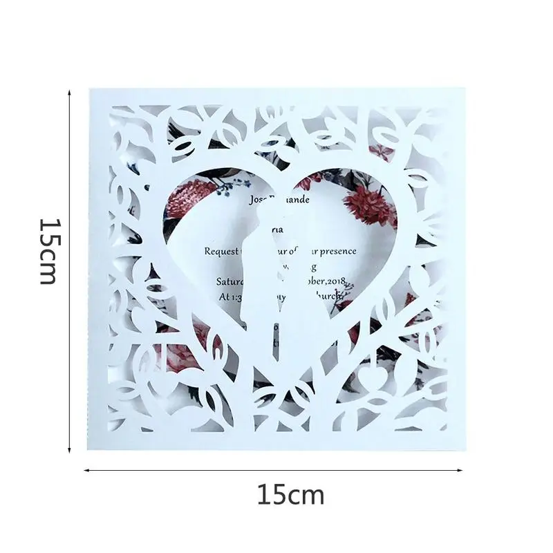  10pcs Bride And Groom Wedding Invitations Cards Greeting Cards Event Party Supplies For Wedding Bir - 32971081629