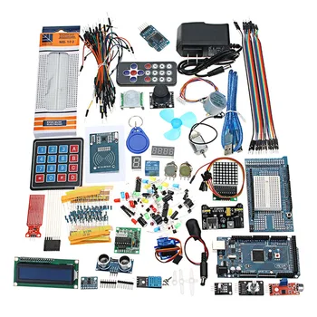 

Ultimates Starter Kit including Ultrasonic Sensor UNO LCD1602 Screen for Arduino Mega2560 for UNO for Nano with Plastic Box