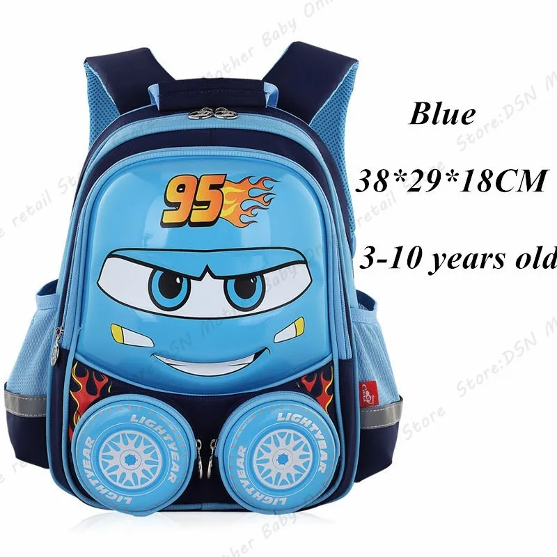 Водонепроницаемый Школьный рюкзак Disney McQueen объемная Светоотражающая