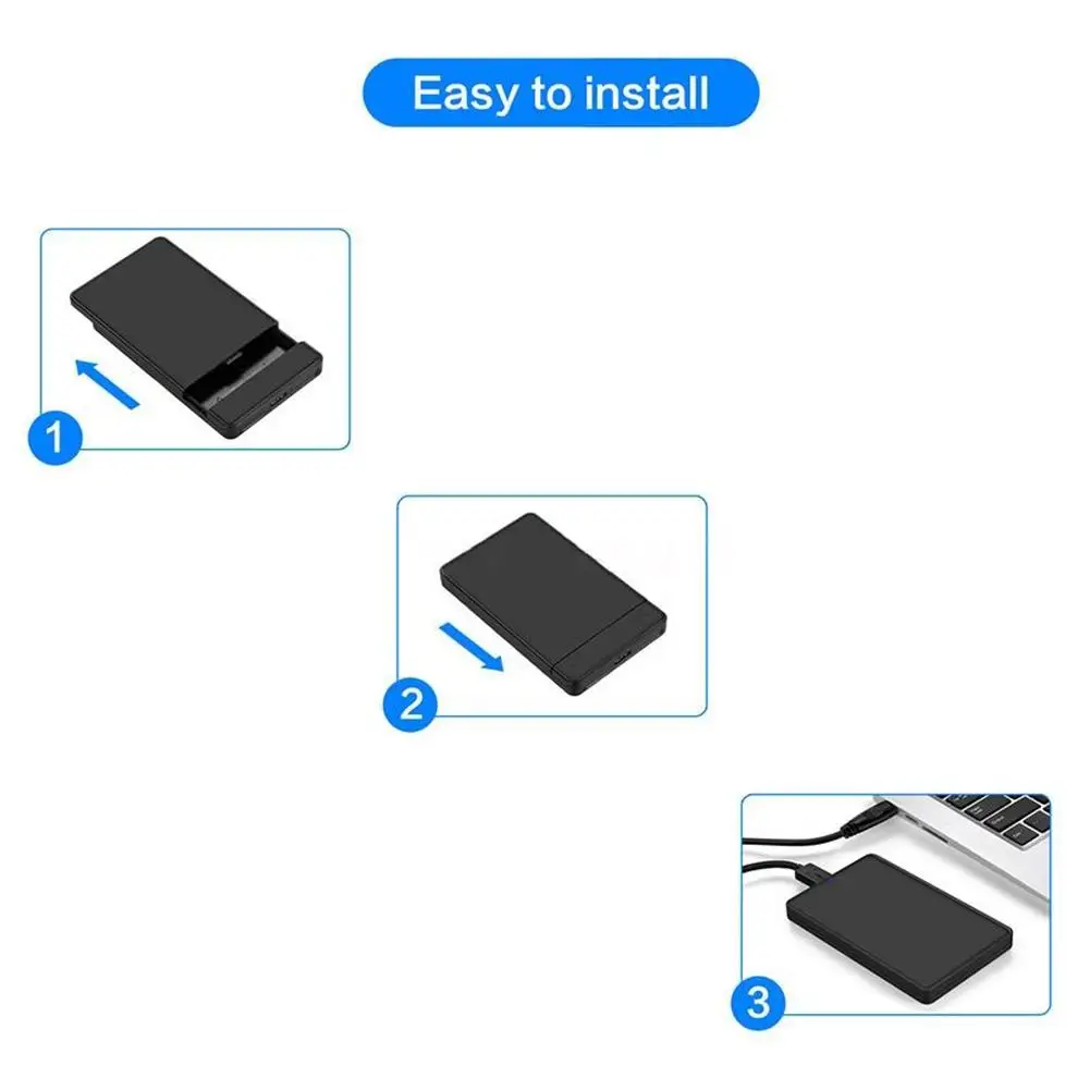 EastVita жесткий диск USB 3,0 SATA HDD коробка HDD жесткий диск внешний жесткий диск Корпус черный корпус