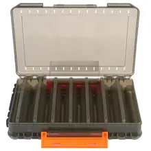 Двусторонняя большой рыболовные снасти Box Прозрачный рыболовные приманки подарочная упаковка для ювелирных изделий держатель для приманки коробка Для рыбалки коробка