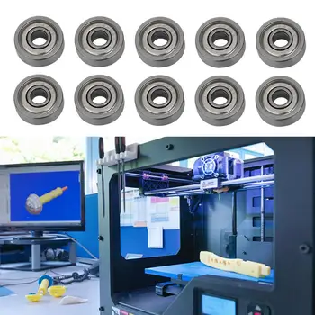 

10PCS Bearing Steel Bearings, 3D Printer Bearing Accessories, 624ZZ Micro Bearings