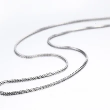 1"-32" 925 пробы Серебряное ожерелье-цепочка Chopin, женское, женское, для девушек, итальянское ювелирное изделие, колье Collane Collier Ketting 1 мм
