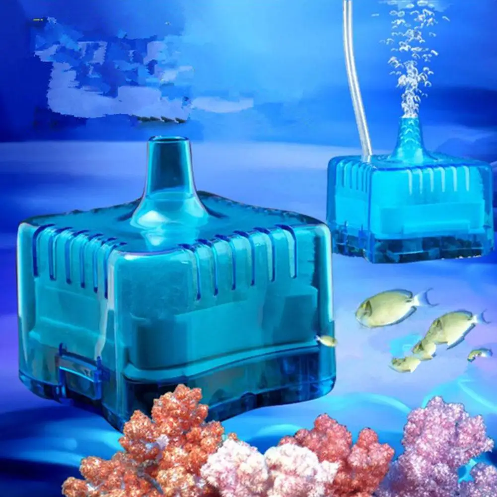 AsyPets Mini Replacable Aquarium Filter Under Water Air Driver Filter for Aquarium Fish Bowlin