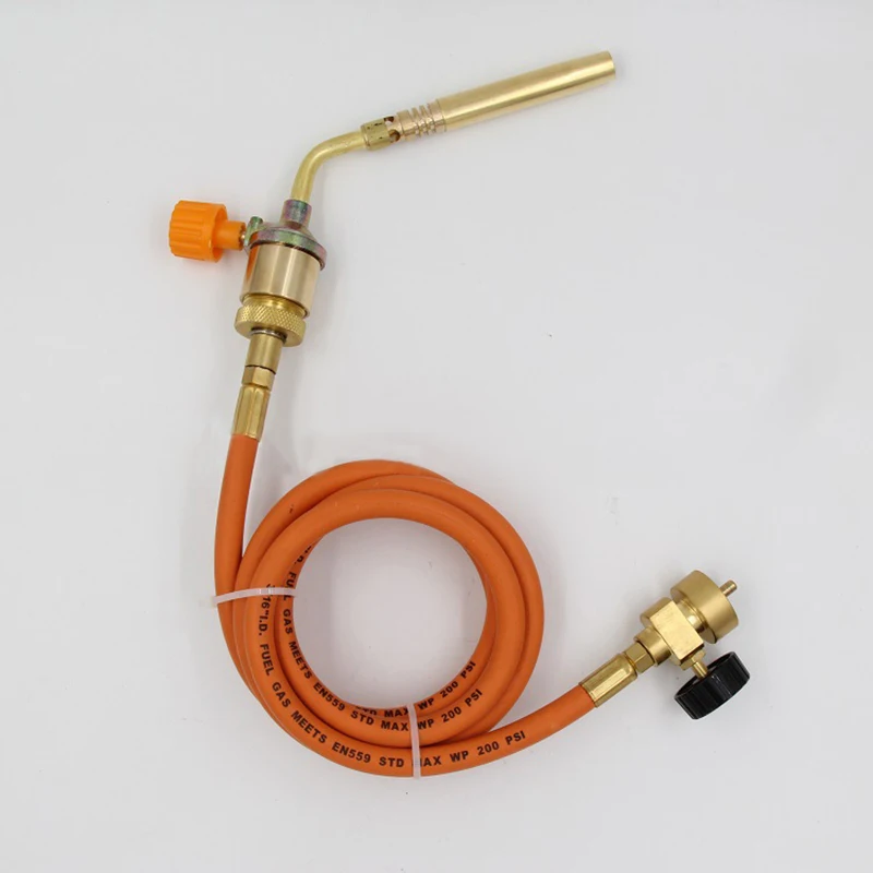 

1*Mapp Gas Self Ignition Plumbing Turbo Torch & Hose Solder Propane Welding Sale