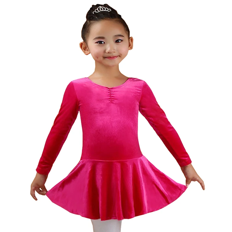 SONGYUEXIA/гимнастическое трико для девочек; балетное платье для девочек; детское хлопковое танцевальное трико; сезон осень-зима; детское танцевальное платье