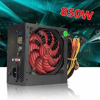 

US/AU/EU Plug 850W 850 Watt BTC Power Supply 120mm Fan 24 Pin PCI SATA ATX 12V Molex Connect Miner Computer Power Supply