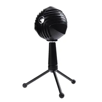 

USB Wired Condenser Microphone Table Tops Desktop Computer Mic with Stand for network games network broadcast