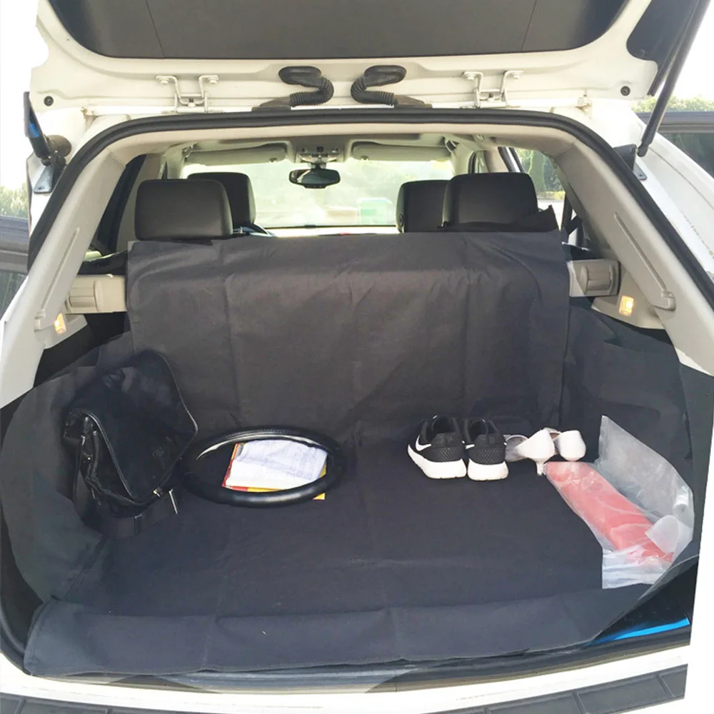 

Waterproof Trunk Mat Dog Pets Cargo Liner Cover Non Slip Car Trunk Protector Back Seat Cover Pockets for SUV Pet Barrier