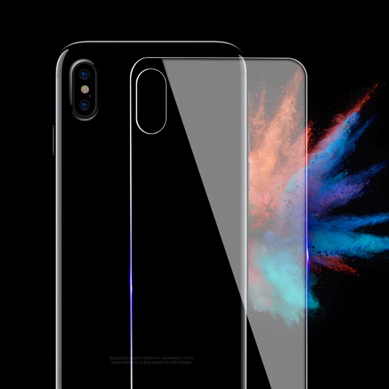 Защитная пленка на заднюю панель из закаленного стекла для iPhone Xs Max X XR для iPhone 6 7 8 Plus 5 4 защитная пленка Glas ix 8p 7p