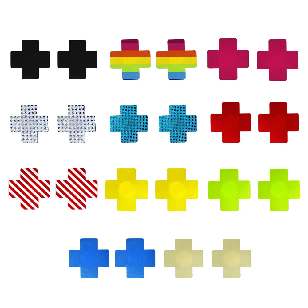 

60Pairs Nipple Covers Disposable Cross Seamless Boob Pads Pasties Stickers for Women Girls