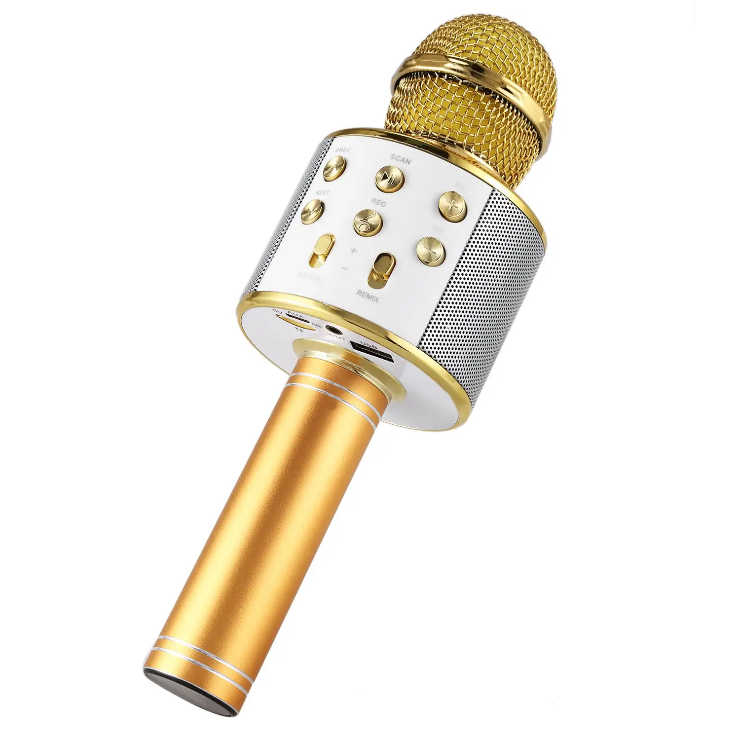 Беспроводной микрофон для караоке портативный Bluetooth мини домашний KTV