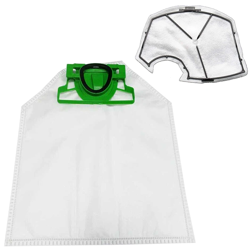 

10 Microfiber Bags Adaptable To For Vacuum Cleaner Vorwerk Vk140 + 1 Filter Motor Protection