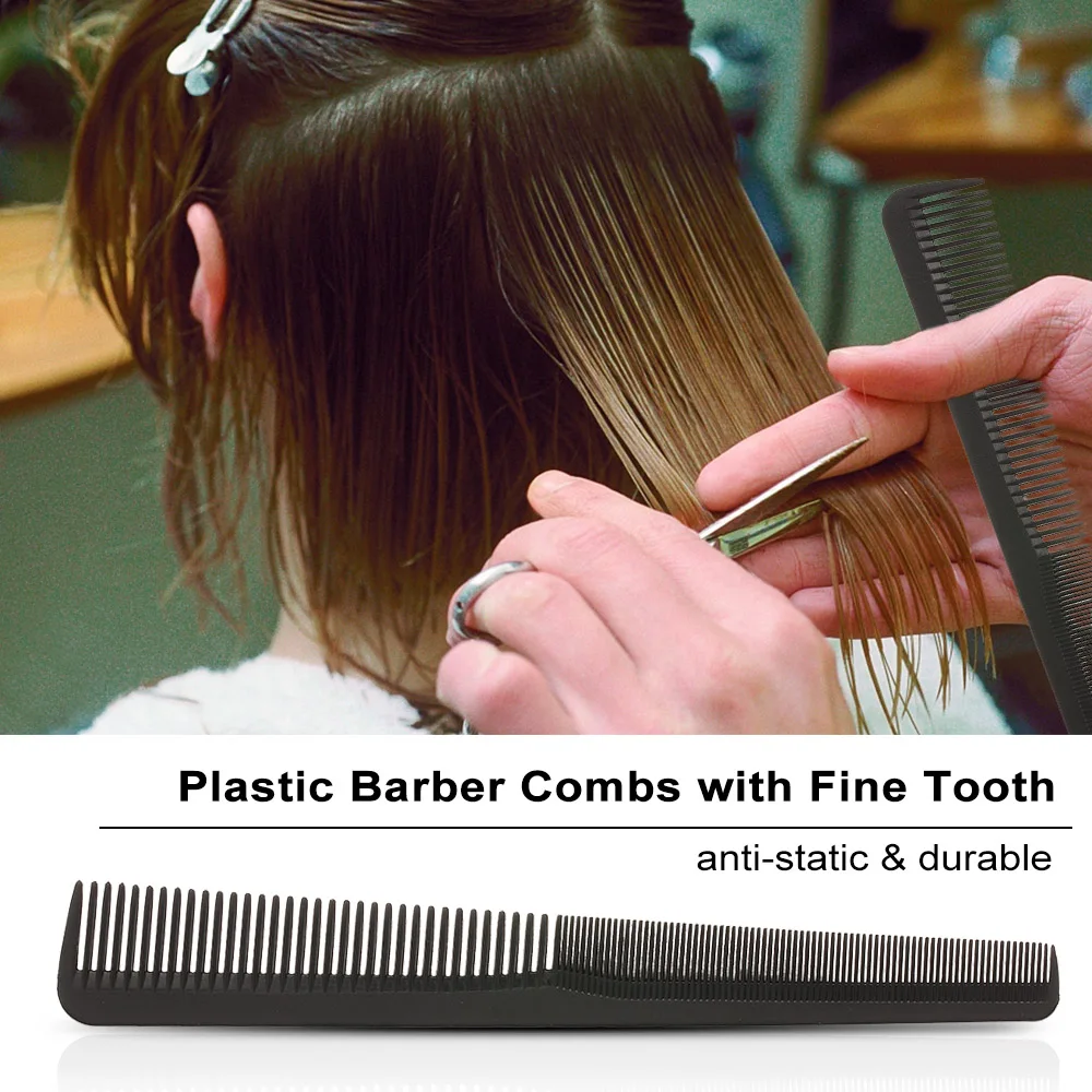 

Plastic Barber Combs Fine Tooth Hair Cutting Styling Comb for Salon Hairdressing Hair Care Tools