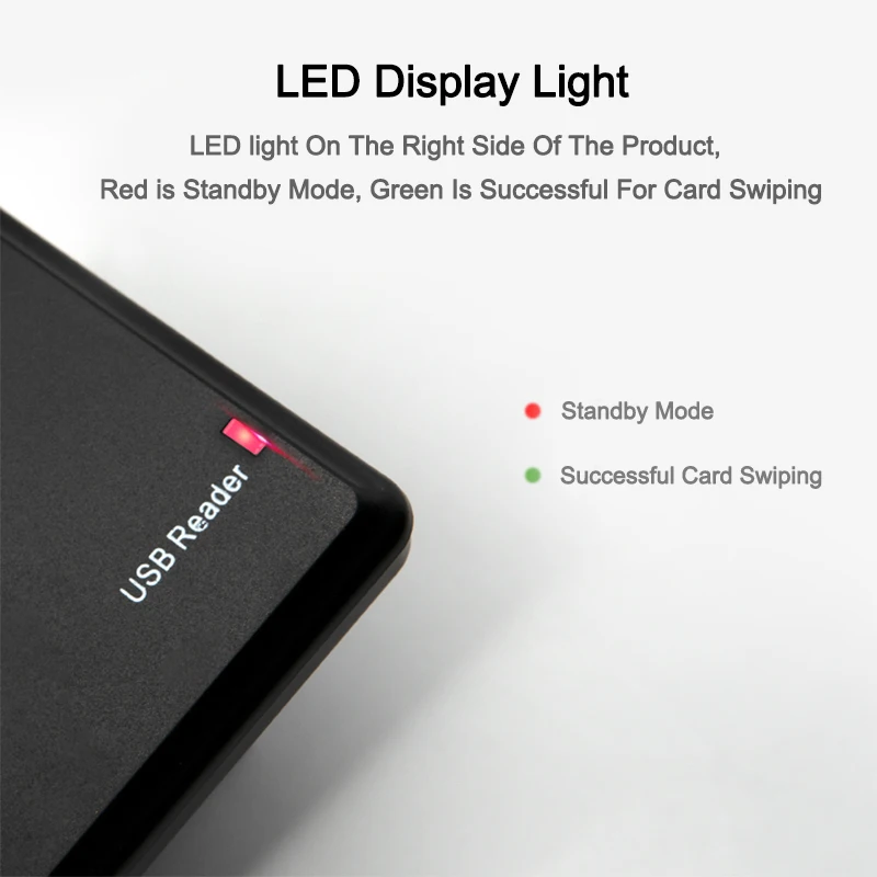 Считыватель RFID 125 кГц EM4100 USB ID бесконтактная чувствительность карта управления