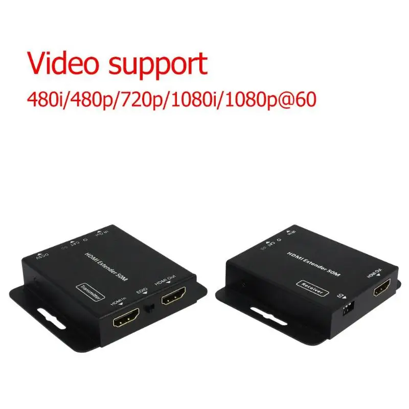 E50C HDMI Extender 1080 P RJ45 сеть Lan кабель приемник передатчик|Теле- и радиовещательное