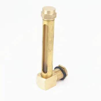 

3/8" BSPP 80mm Brass Oil Liquid Level Indicator Sight Glass For Lathes Sump Gas Engine Motor Tractor