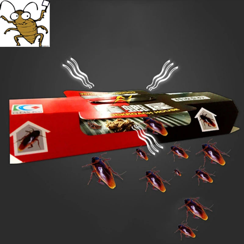 

10Pcs Cockroach House Cockroach Trap Repellent Killing Bait Strong Sticky Catcher Traps Insect Pest Repeller Eco- friendly