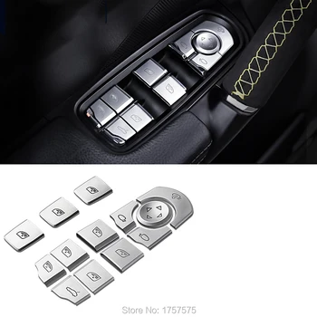 

13pcs/set Window Button Sticker For Porsche Macan for Cayenne for Panamera Car Interior Accessories