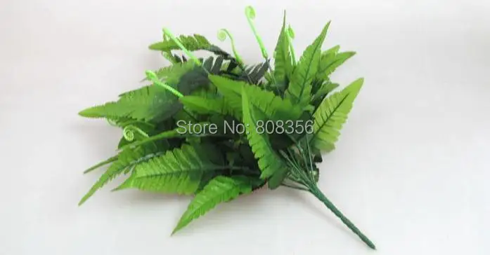 8 шт. искусственные зеленые растения имитация папоротника лист зелень для зелени украшения стен